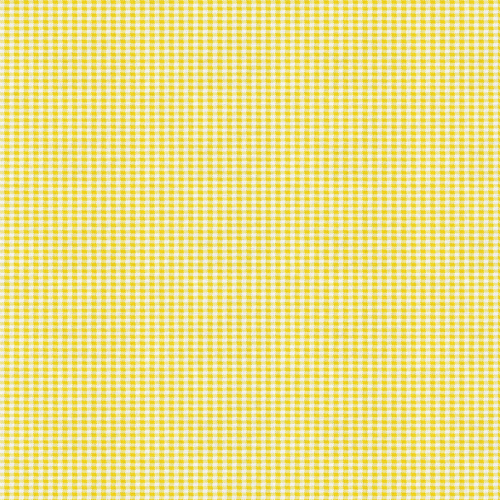 Fabric Editions Yellow Gingham Cotton Fabric